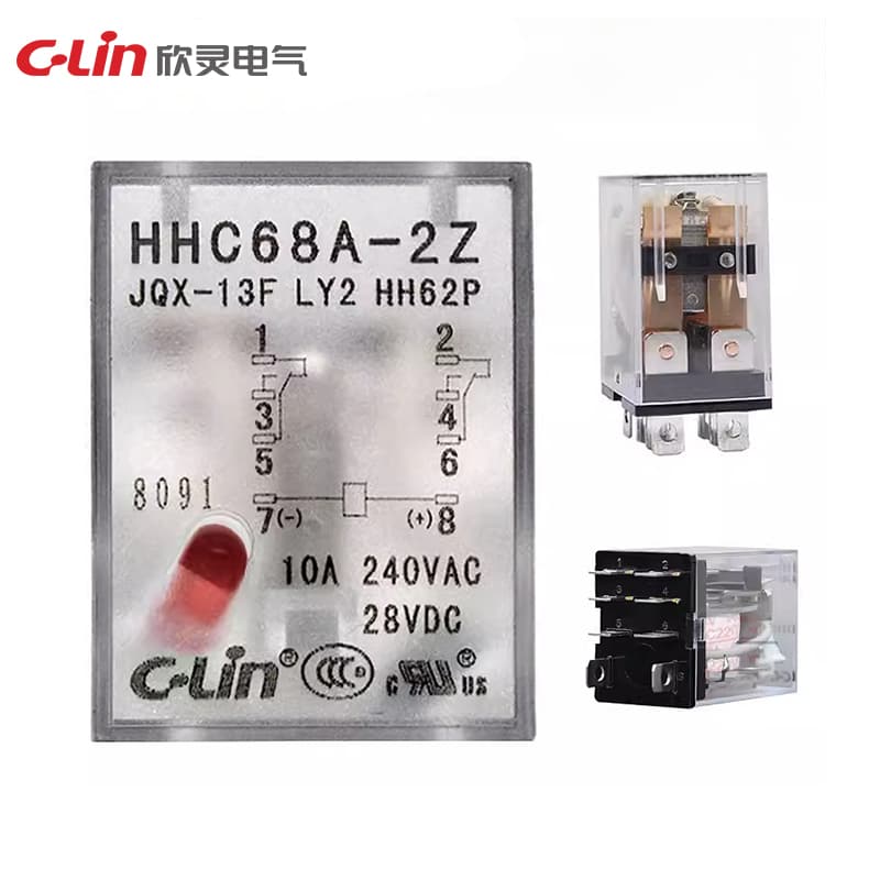 Relé electromagnético en miniatura Serie HHC68A